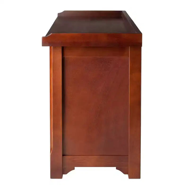 Milan Bench with Storage Shelf Winsome Walnut