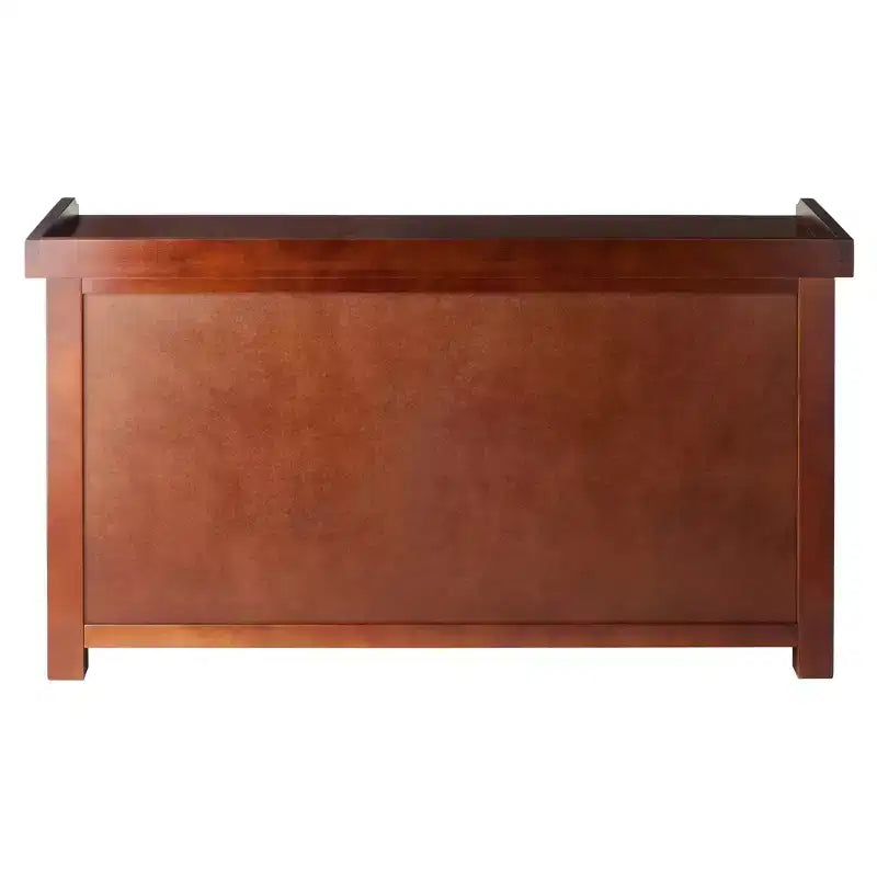 Milan Bench with Storage Shelf Winsome Walnut