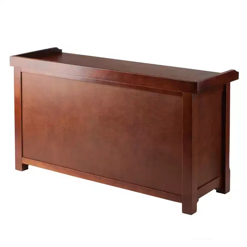Milan Bench with Storage Shelf Winsome Walnut