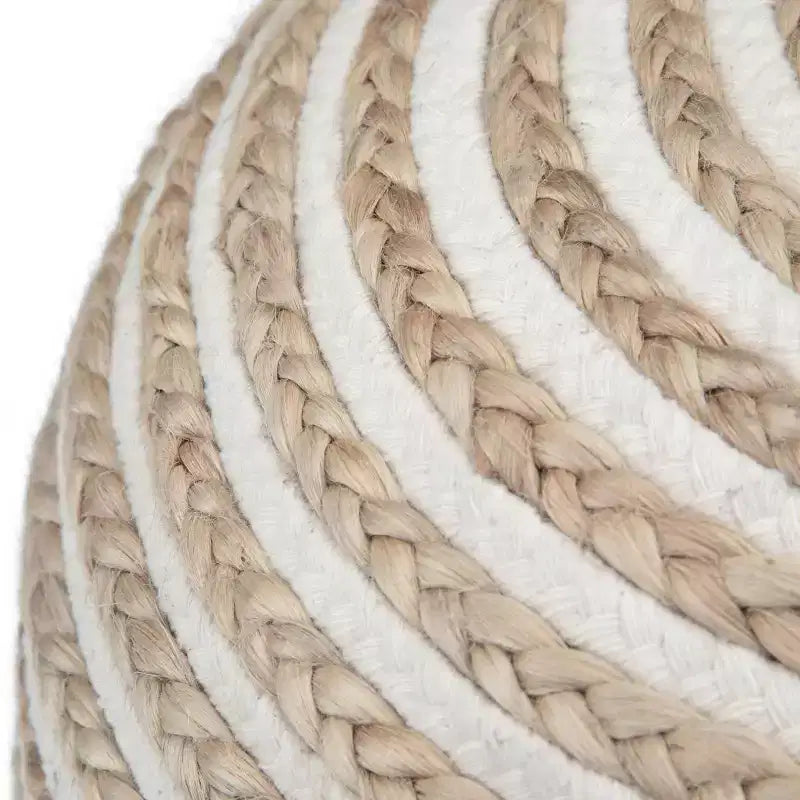 Pouf Rond Deni en Jute Naturel - WyndenHall