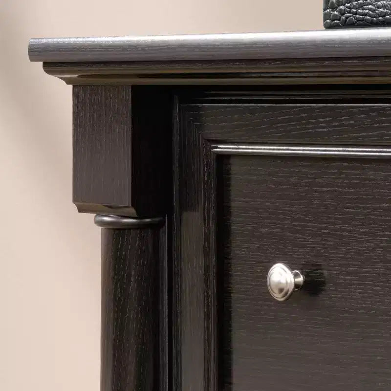 Sauder Palladia Lateral File Cabinet Wind Oak: Mid-Century Modern, 2-Drawer, Particle Board, 29.606"H