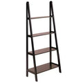 58.4" Avalon A Frame Shelf Espresso Brown - Winsome: Modern 4-Tier Ladder Bookcase
