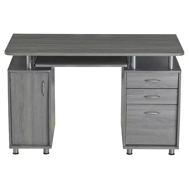 Bureau d'ordinateur complet avec rangement et tablette pour clavier - Techni Mobili
