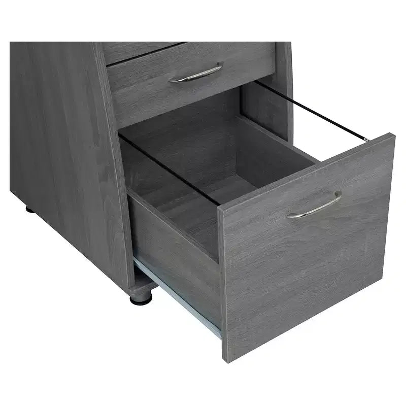 Bureau d'ordinateur complet avec rangement et tablette pour clavier - Techni Mobili