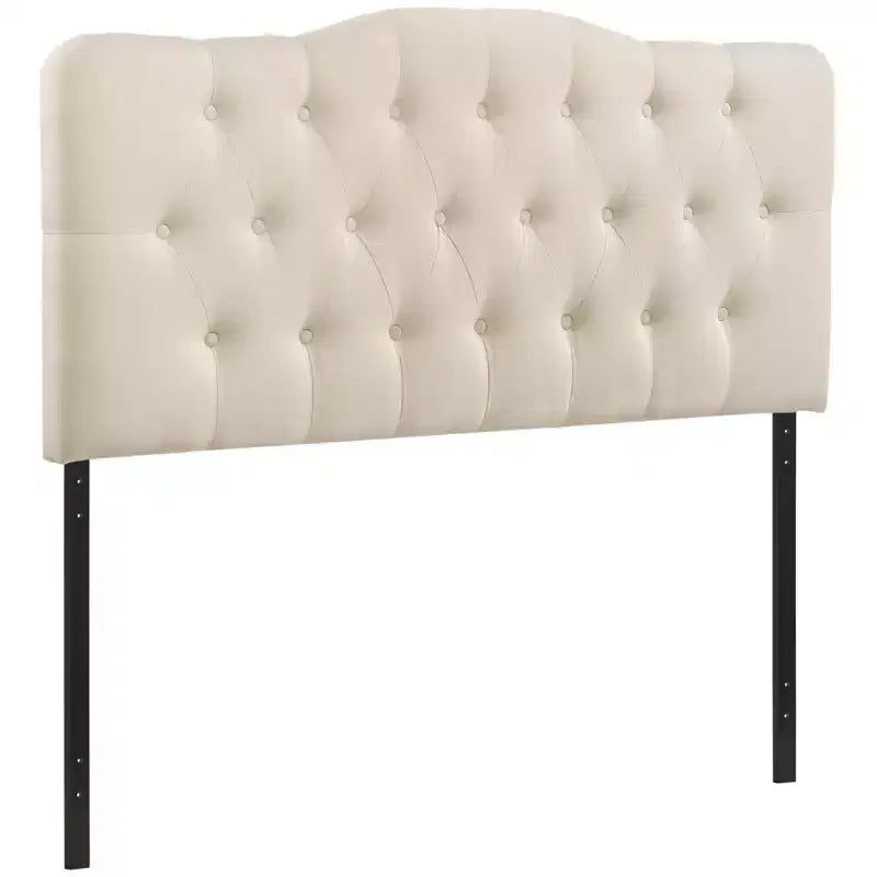 Annabel Full Upholstered Fabric Headboard Ivory - Modway