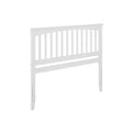 AFI Queen Mission Headboard White: Classic Wood Panel