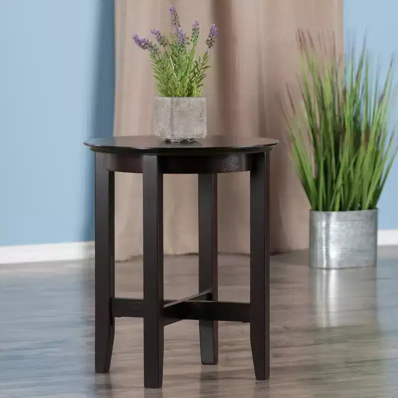 Toby End Table Espresso - Winsome: Solid Wood, Shaker-Style Legs, Bedroom & Den Use
