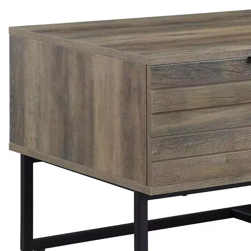 Acme Furniture Homare Coffee Table Rustic Oak/Black Finish