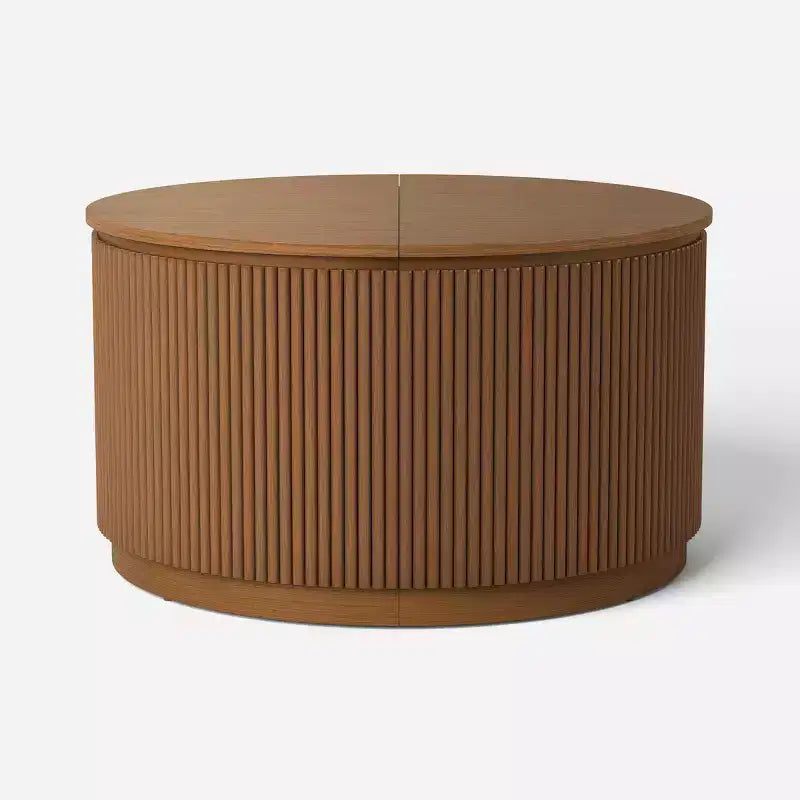 Lupine Reeded Storage Coffee Table with Removable Top Dark Brown - Threshold™