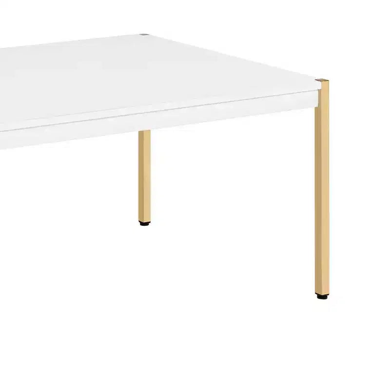 Acme Furniture Otrac Coffee Table White/Gold Finish