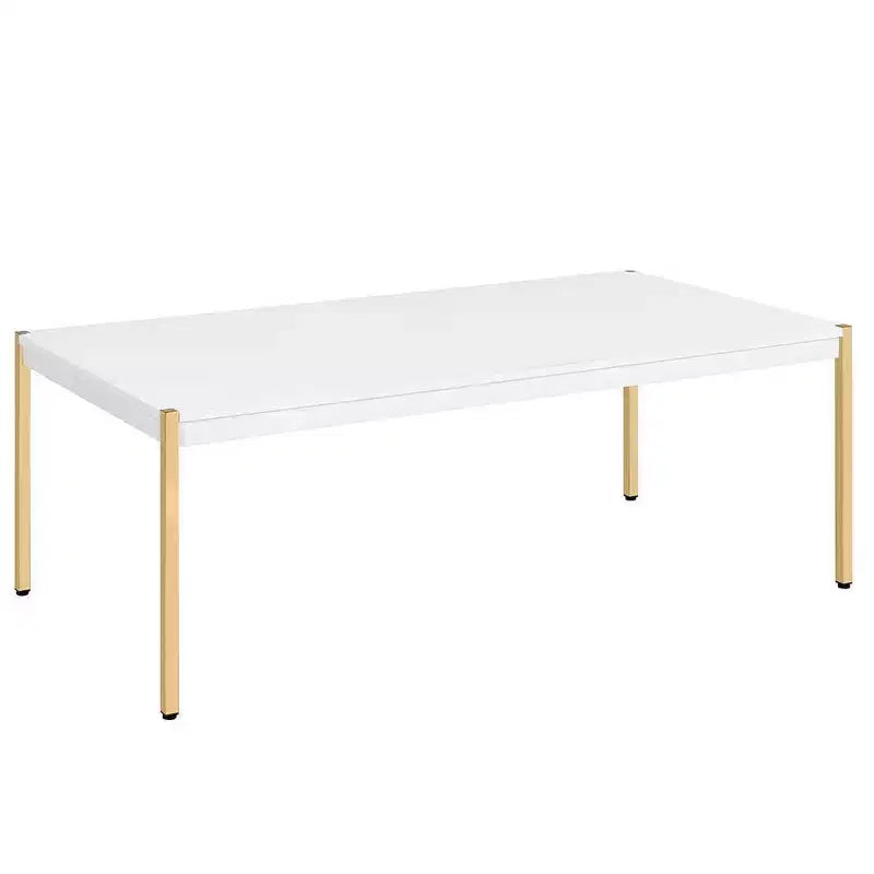 Acme Furniture Otrac Coffee Table White/Gold Finish