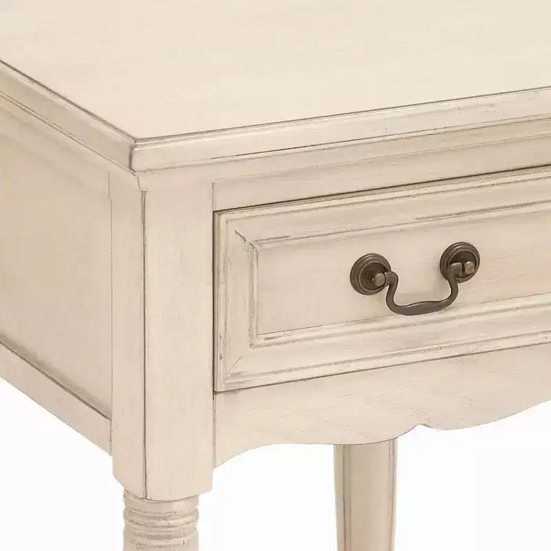 Table d'appoint traditionnelle en bois - Ivoire