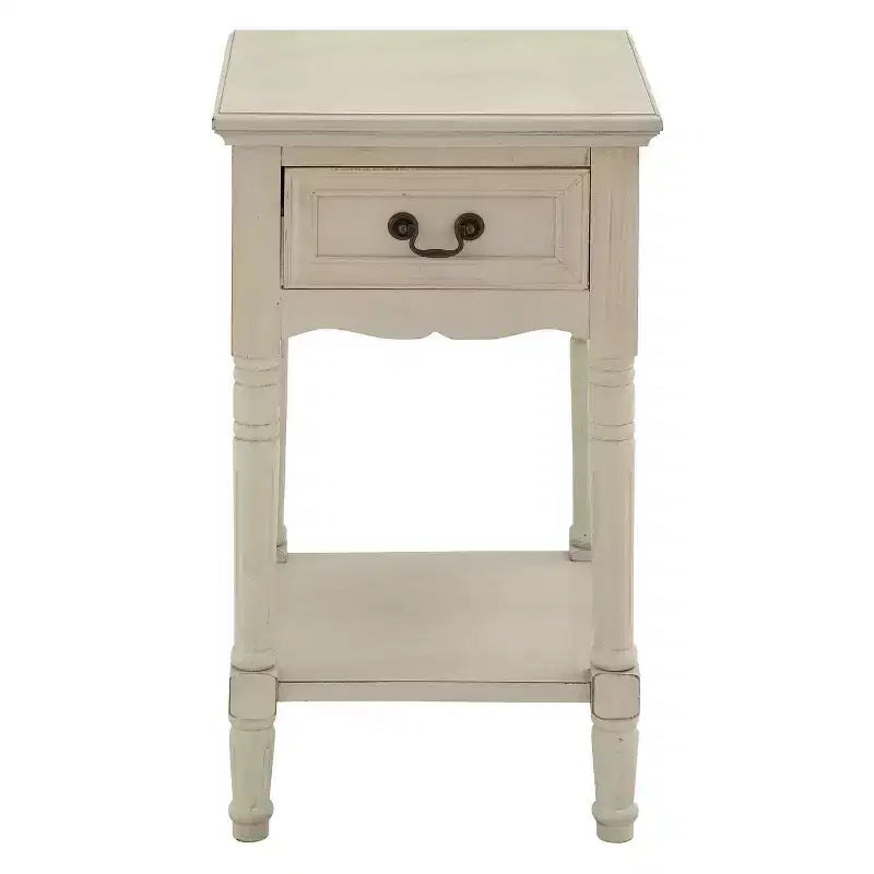 Table d'appoint traditionnelle en bois - Ivoire