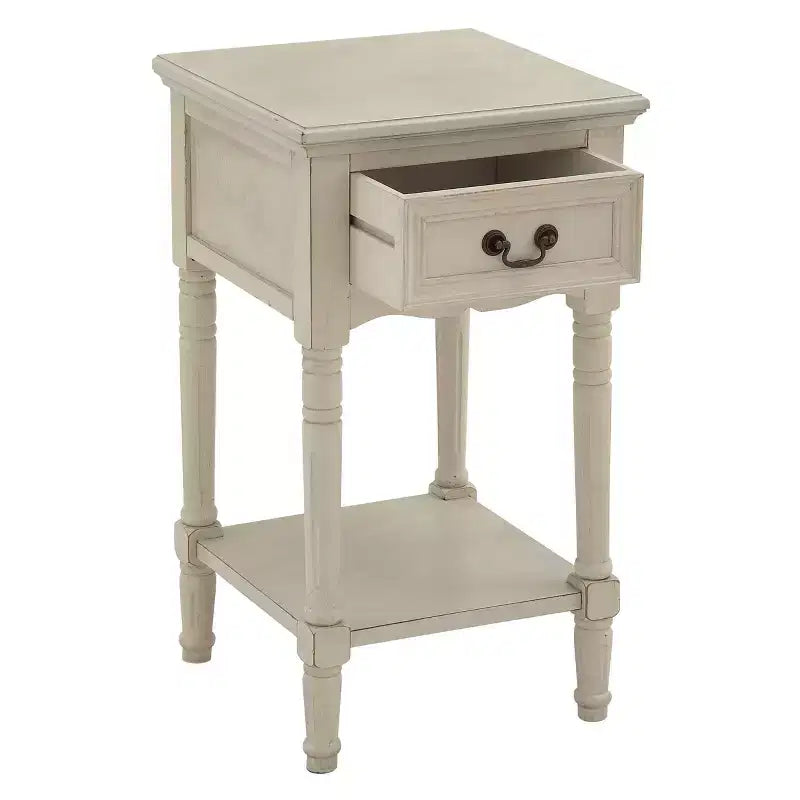 Table d'appoint traditionnelle en bois - Ivoire