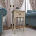 Table d'appoint traditionnelle en bois - Ivoire