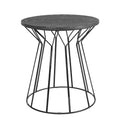 Fleur Side Table Noir Black - Adore Decor
