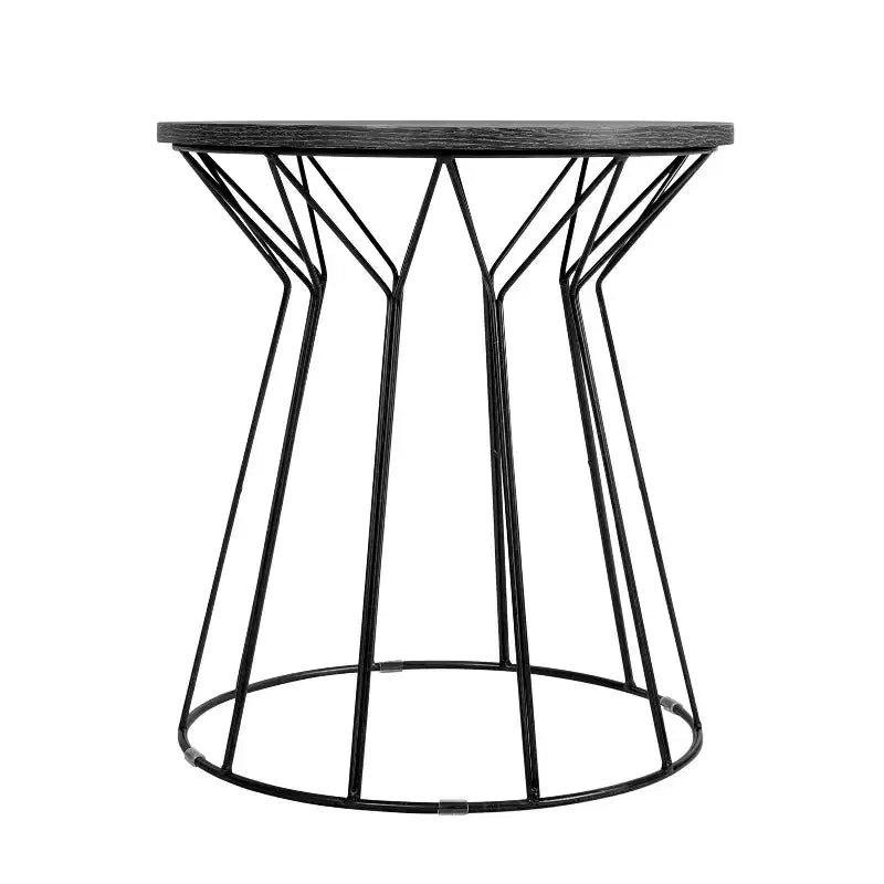 Table d'appoint Fleur Noir Noir - Adore Decor