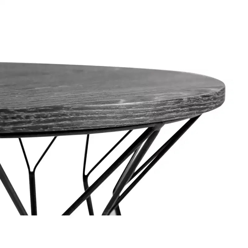 Table d'appoint Fleur Noir Noir - Adore Decor