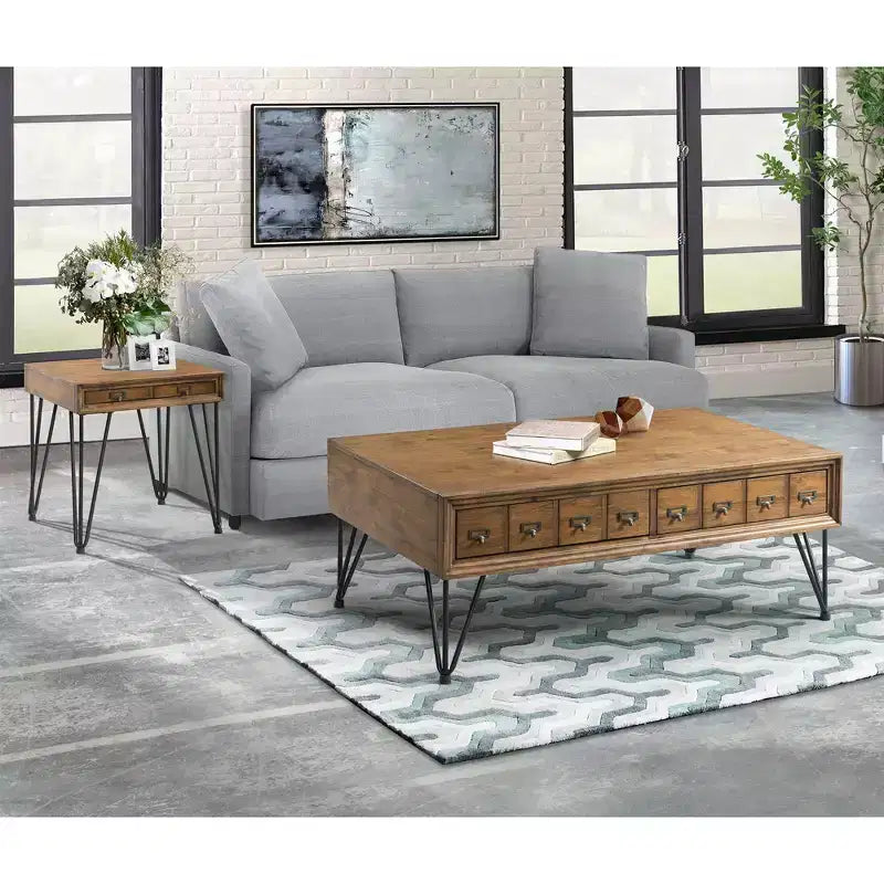 Tanner Coffee Table Light Walnut - Picket House Furnishings