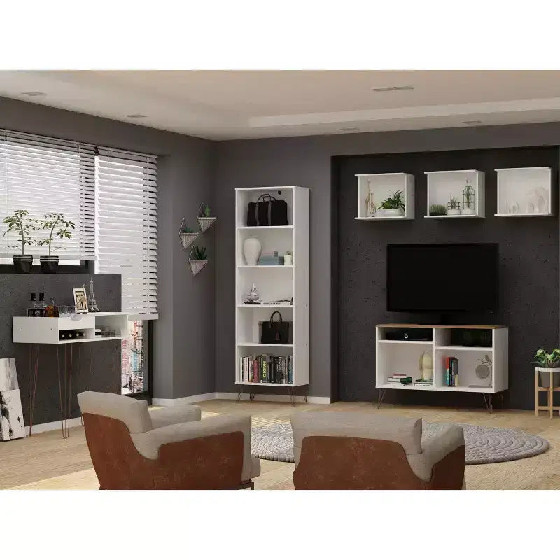 39.37" Rockefeller Entryway Console White - Manhattan Comfort