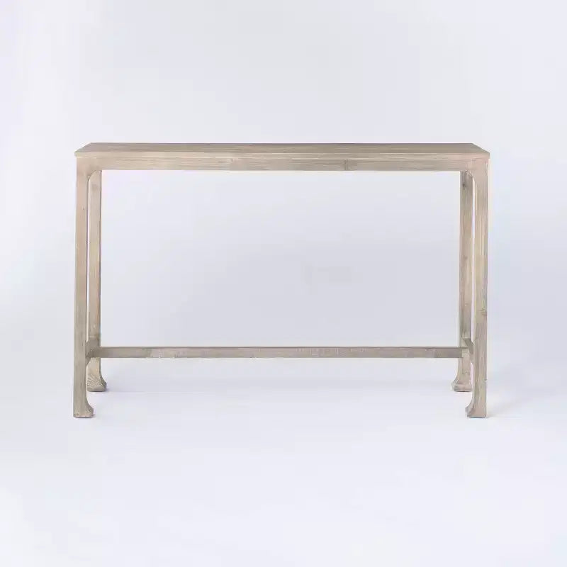 Console de table incurvée Belmont Shore, naturelle - Threshold™ conçue avec Studio McGee, montage requis