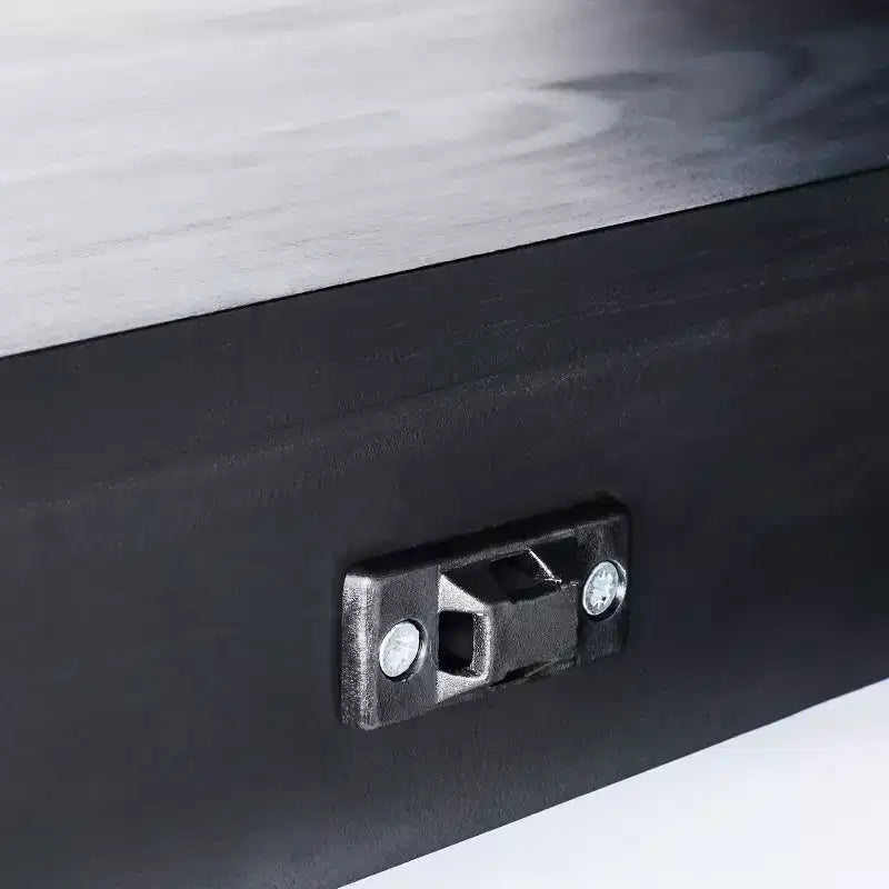 Console de table avec étagère en rotin noir - Threshold™ conçue avec Studio McGee
