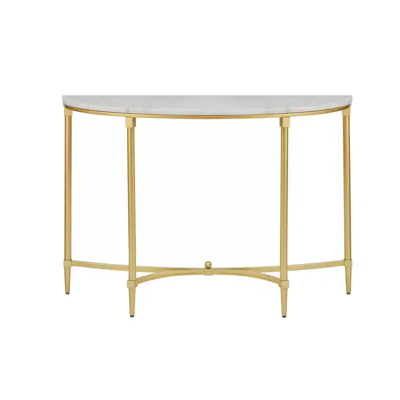 Bordeaux Console Table White/Gold