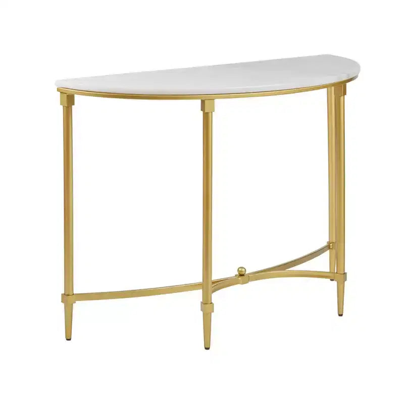 Console Bordeaux blanc/doré