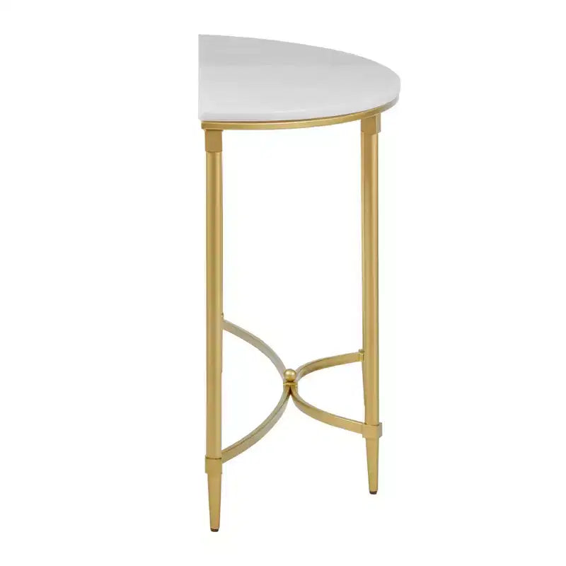 Console Bordeaux blanc/doré