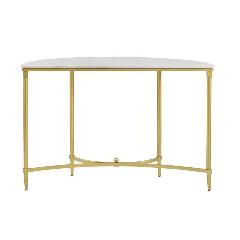 Console Bordeaux blanc/doré