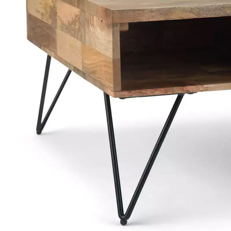 32" Moreno Lift Top Square Coffee Table Natural - WyndenHall