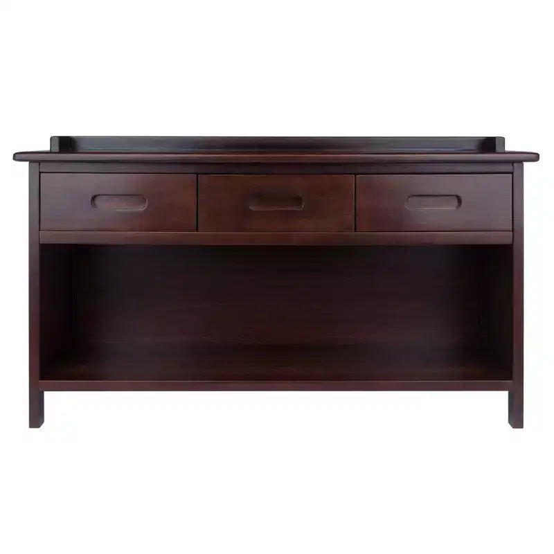 Adriana Entryway Storage Bench Walnut - Winsome: Wood Composite, Non-Upholstered, 2-Seater, Spot Clean
