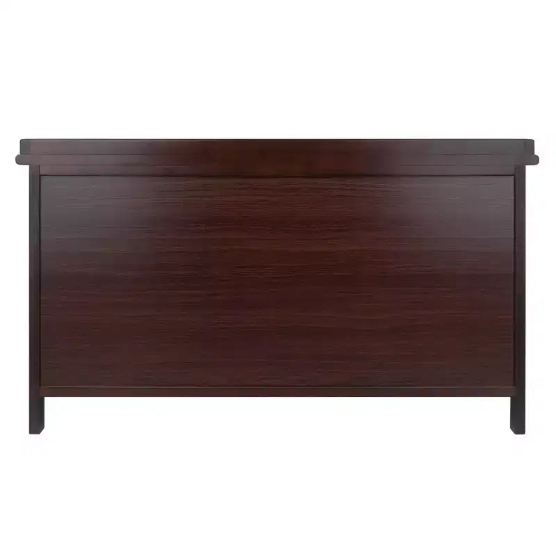 Adriana Entryway Storage Bench Walnut - Winsome: Wood Composite, Non-Upholstered, 2-Seater, Spot Clean