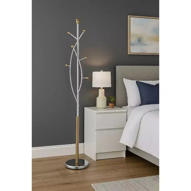 Porte-manteau Arbre Argent Doré - Proman Products