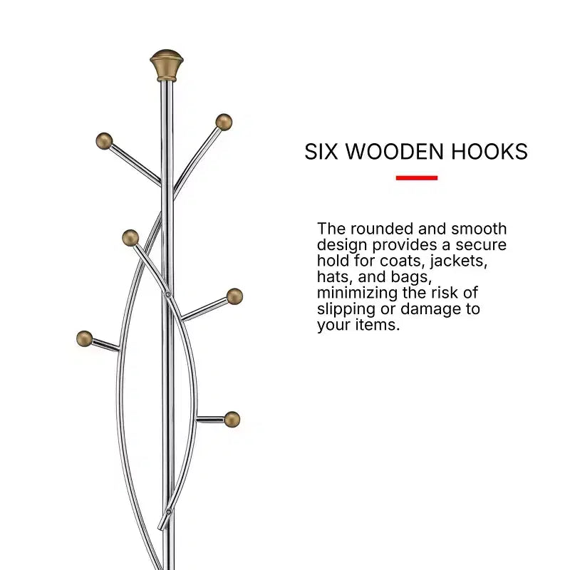Porte-manteau Arbre Argent Doré - Proman Products