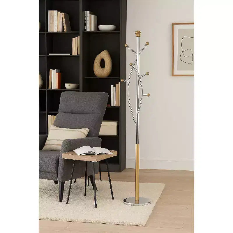 Porte-manteau Arbre Argent Doré - Proman Products