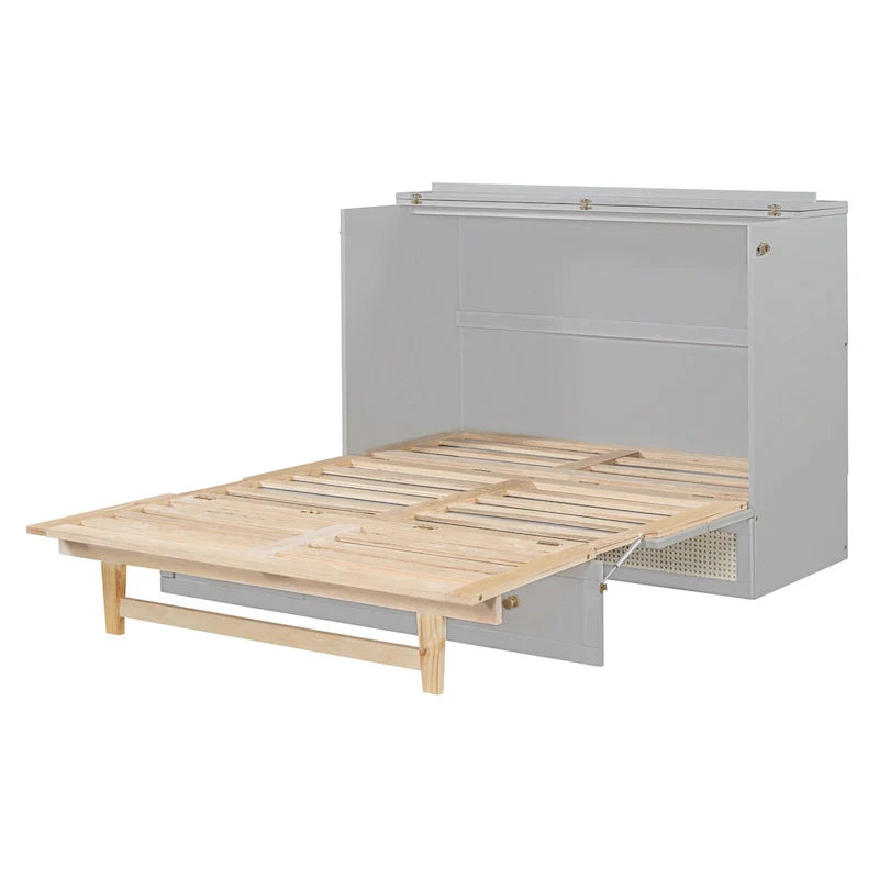 Nestfair Full Size Murphy Bed with Large Drawers