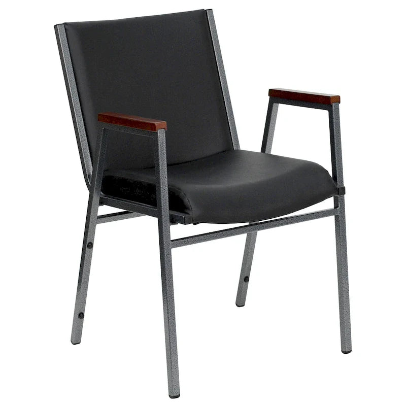 Chaise empilable robuste avec accoudoirs - 21P x 21L x 31H