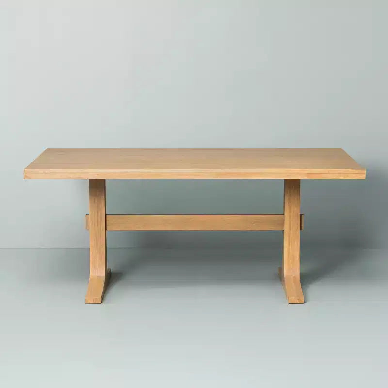 Pedestal Wood Dining Table - Natural - Hearth & Hand™ with Magnolia