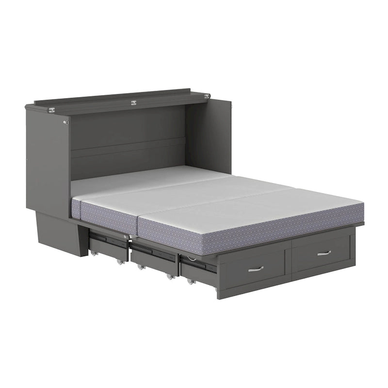 Chelsea Queen Murphy Bed Chest with Mattress