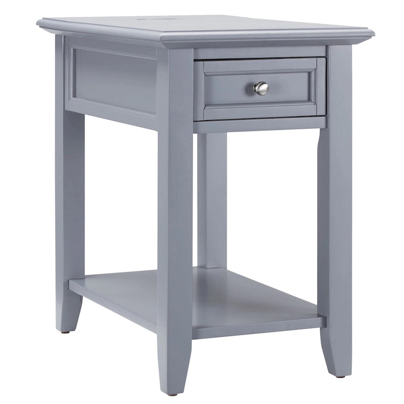 Zayden 1-drawer Side Table with Charging Station by iNSPIRE Q Bold