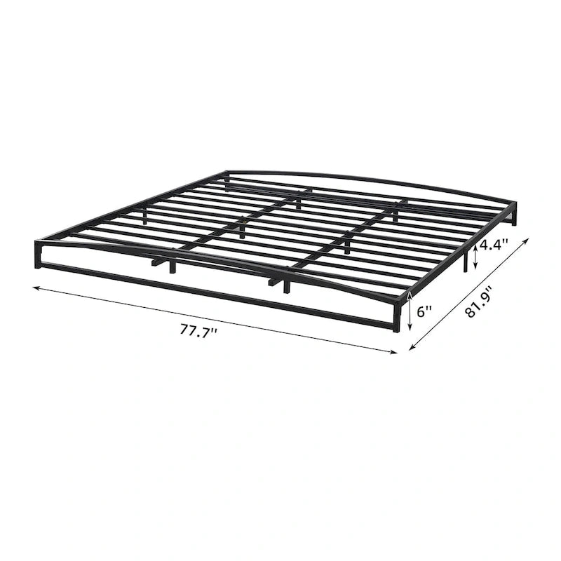 6 Inch Metal Platform Low Profile Bed Frame