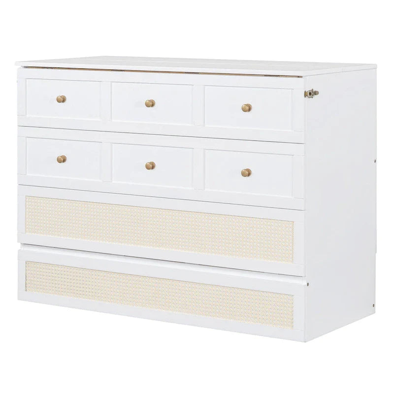 Nestfair Full Size Murphy Bed with Large Drawers