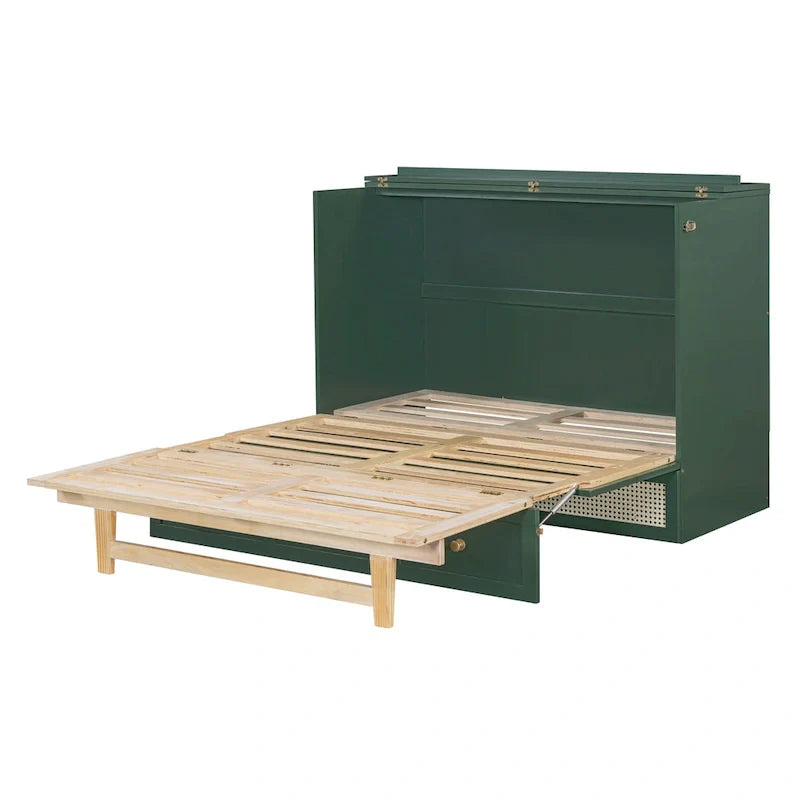 Nestfair Full Size Murphy Bed with Large Drawers
