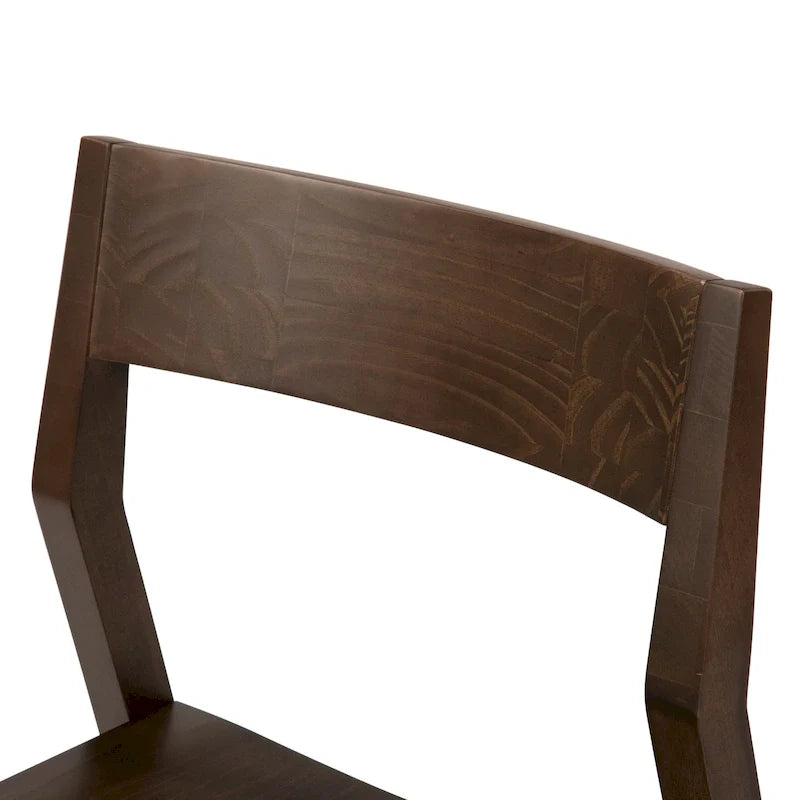 Chaise de salle à manger moderne en bois massif Plank and Beam