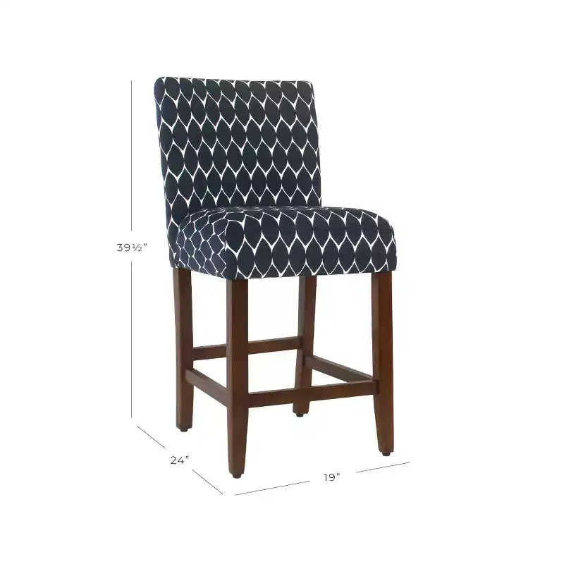Tabouret de comptoir rembourré de 24 po