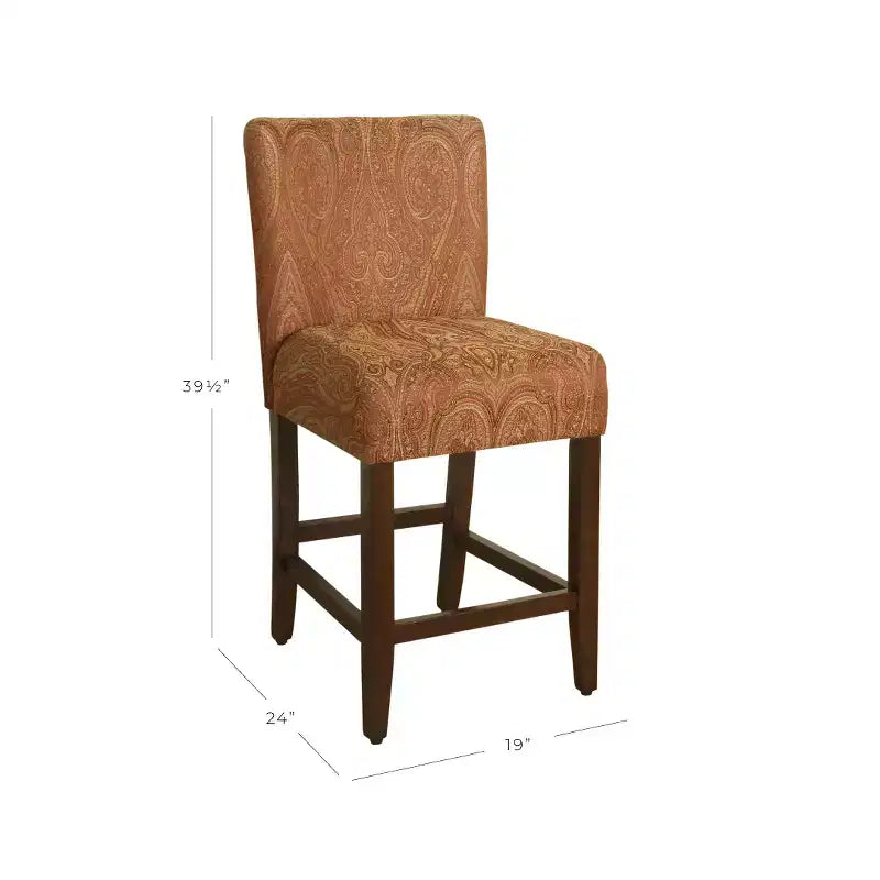 Tabouret de comptoir rembourré de 24 po