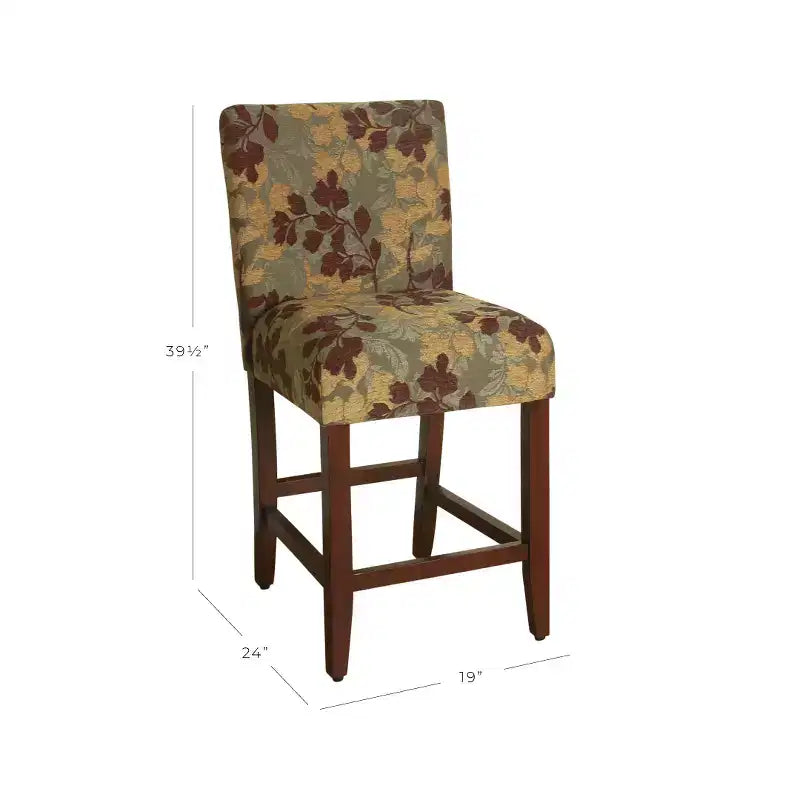 Tabouret de comptoir rembourré de 24 po