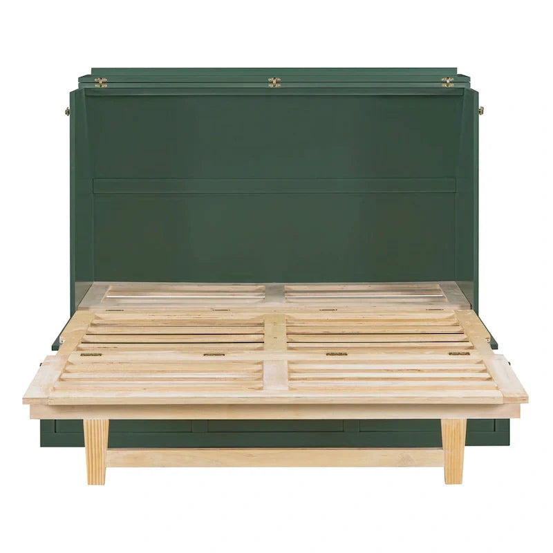 Nestfair Full Size Murphy Bed with Large Drawers
