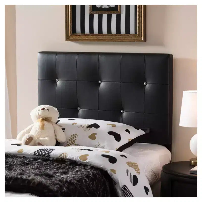 Kirchem Modern And Contemporary Faux Leather Upholstered Headboard - Baxton Studio